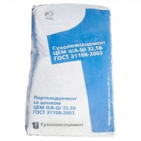 Цемент Сухоложский 50кг (ЦЕМII/А-И 42,5Н)) синий